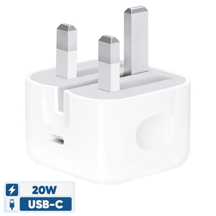 شارژر دیواری ۲۰ وات اپل مدل B/A – USB-C، شارژ سریع گوشی و تبلت